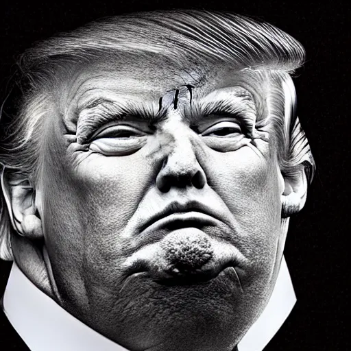 Prompt: donald trump morphing into a toad portrait, intricate, highly detailed, concept art, smooth, sharp focus, illustration, medium shot, mid - shot