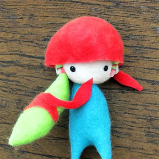 Image similar to pikmin felt doll