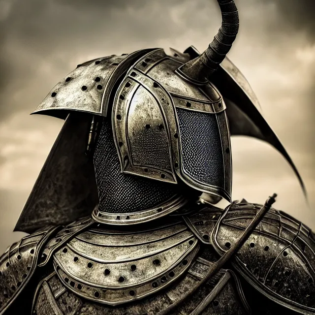 Prompt: knight, highly detailed, 4 k, hdr, smooth, sharp focus, high resolution, award - winning photo, boris valejo, photorealistic