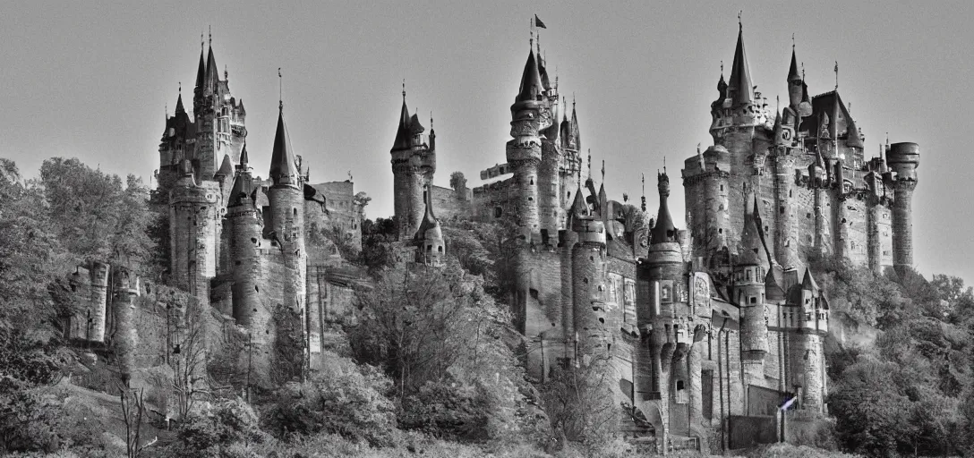 Prompt: A castle with a thousand spires. Morning. 4K. Many intrincate details.
