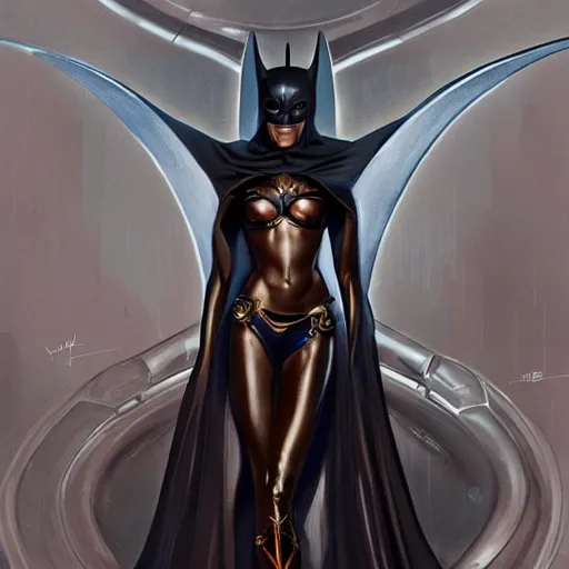 Prompt: full figure ultra realistic illustration, naomi campbell as batman, intricate, elegant, highly detailed, digital painting, artstation, concept art, smooth, sharp focus, illustration, art by artgerm and greg rutkowski and alphonse mucha