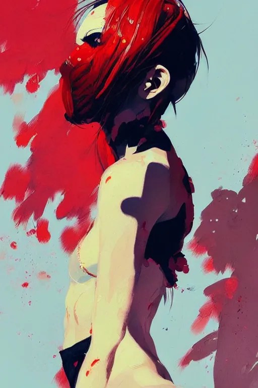 Image similar to a ultradetailed beautiful painting of a stylish boxer girl, by conrad roset, greg rutkowski and makoto shinkai trending on artstation