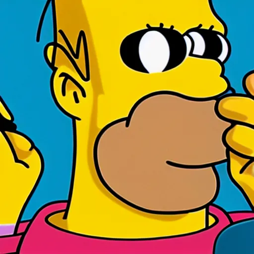 Prompt: homer simpson photorealistic dmt