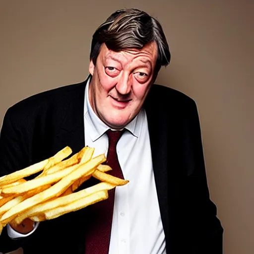 Prompt: [ french fry ] is ( ( stephen fry ) ) hybrid intercross mix