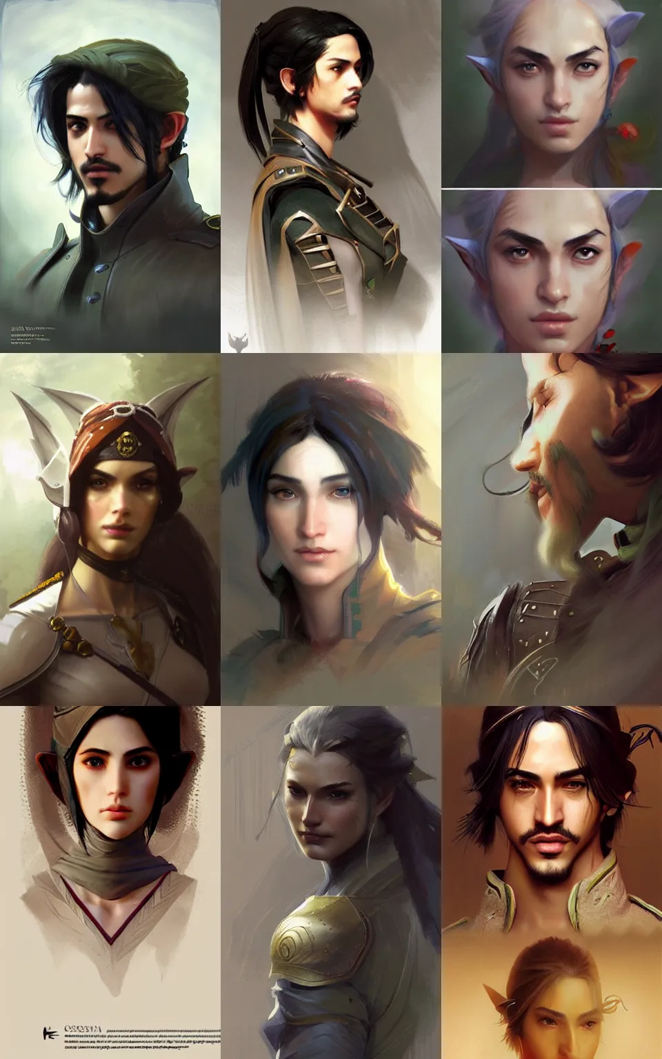 Prompt: character concept portrait, avan jogia elf ranger, style digital painting, concept art, smooth, sharp focus, illustration, from metal gear, by ruan jia and mandy jurgens and william - adolphe bouguereau, artgerm