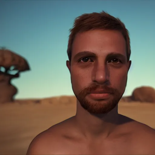 Image similar to Spoonkid Rust Streamer face reveal, unreal engine 5, photorealistic, webcam