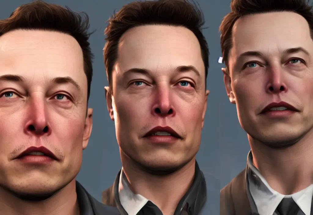 Image similar to elon musk in half life, elon musk in the video game half life, gameplay screenshot, close up, 3 d rendering. unreal engine. amazing likeness. very detailed.