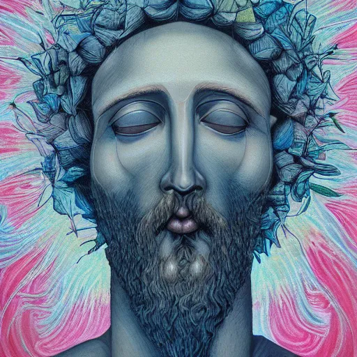 Image similar to the transfiguration of jesus christ, an ultrafine detailed painting by james jean