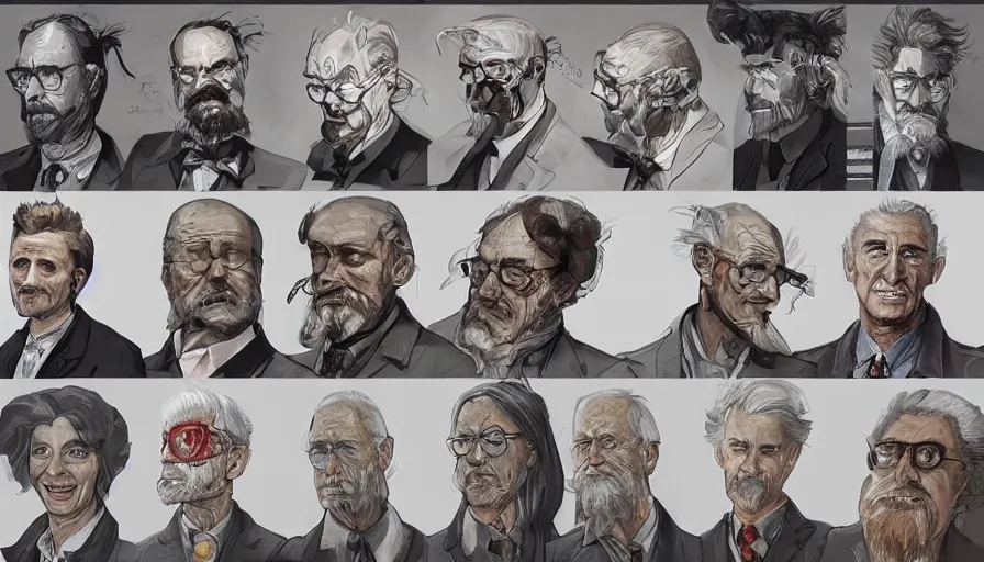 Image similar to visual storytelling, concept art of scientists by jama jurabaev, extremely detailed, trending on artstation, high quality, brush stroke