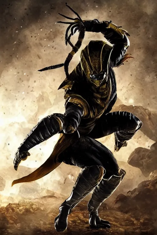 Image similar to scorpion from mortal kombat