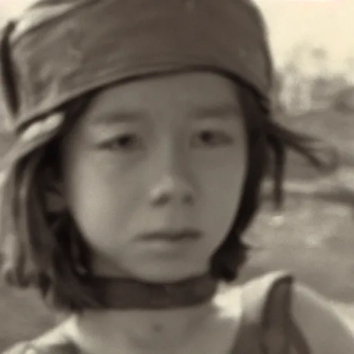 Image similar to a 35mm negative of pippi during the Vietnam war