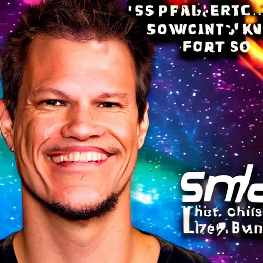 Image similar to Theo von in space