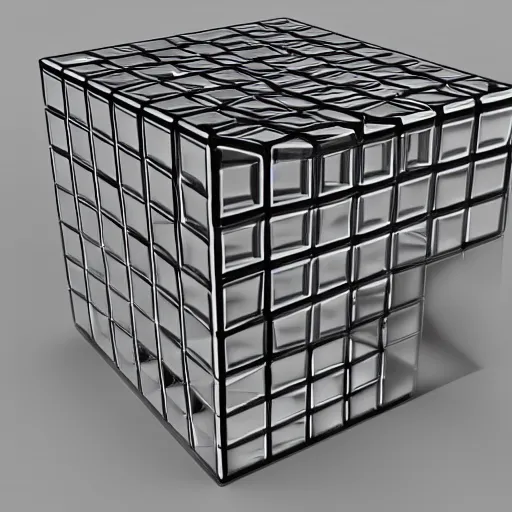 Prompt: hypercube rendering