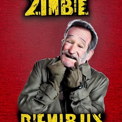 Image similar to zombie robin williams