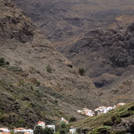 Image similar to inhabitants scream in horror, in gran canaria island