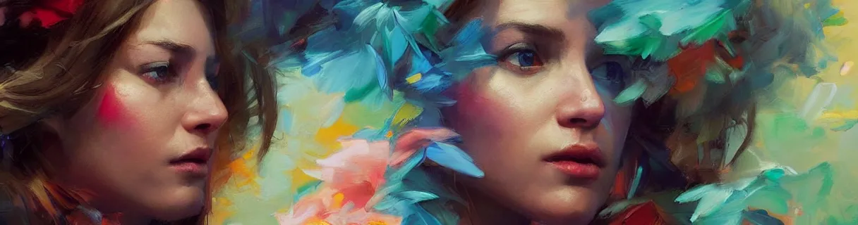 Image similar to wonderful colorful facebook banner. epic cinematic hyperrealism masterpiece. realistic poster with shaded lighting by craig mallismo, artgerm, jeremy lipkin and michael garmash, unreal engine, radiant light, detailed and complex environment, digital art, art station trends, detailed faces, detailed eyes