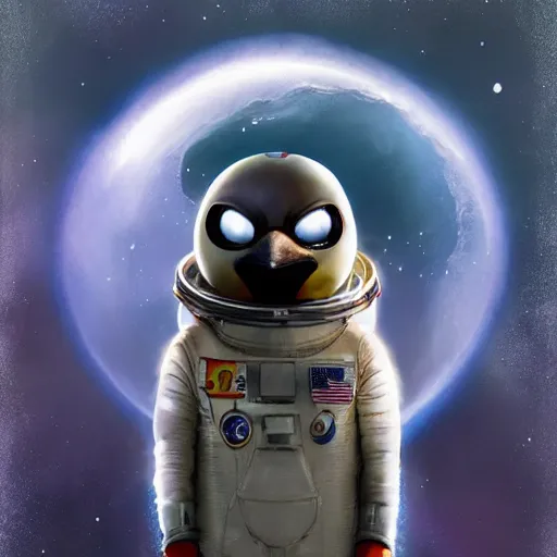 Image similar to penguin wearing astronaut suit, space, movie by nuri iyem, james gurney, james jean, greg rutkowski, anato finnstark. pixar. hyper detailed, 5 0 mm, award winning photography