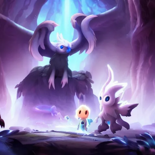 Prompt: ori and the will of the wisps