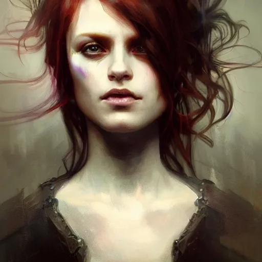 Prompt: dark goth queen, dark fantasy, hyperrealistic portrait, art of elysium by jeremy mann and alphonse mucha, fantasy art, photo realistic, dynamic lighting, artstation, ginger hair, volumetric lighting, very detailed face, 4 k, award winning