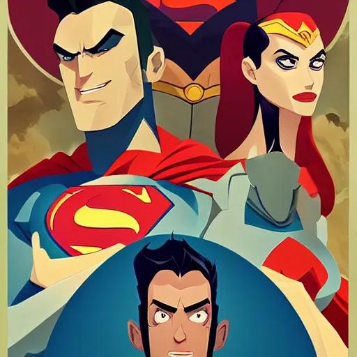 Prompt: face icon stylized minimalist justice league, loftis, cory behance hd by jesper ejsing, by rhads, makoto shinkai and lois van baarle, ilya kuvshinov, rossdraws global illumination