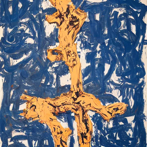 Prompt: artwork by Georg Baselitz