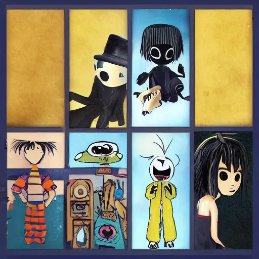 Image similar to six from little nightmares, gorillaz noodle phase 2 2 0 0 5