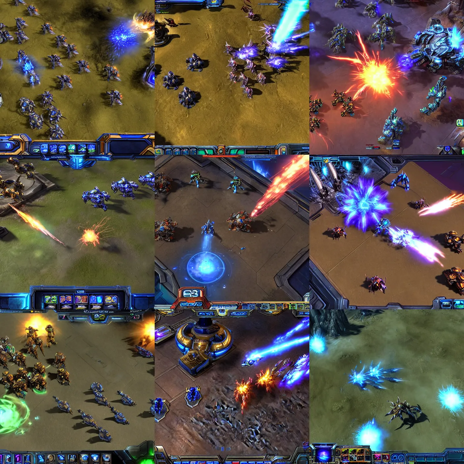 Prompt: screenshot of starcraft 3