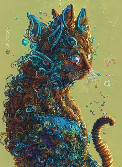 Prompt: cat seahorse fursona, autistic bisexual graphic designer and musician, long haired attractive androgynous fluffy humanoid character design, sharp focus, weirdcore voidpunk fantasy digital art by artgerm, akihiko yoshida, louis wain, simon stalenhag, wlop, noah bradley, furaffinity, artstation hd, trending on deviantart