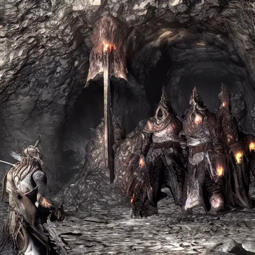 Image similar to a cave made of teeth darksouls 3