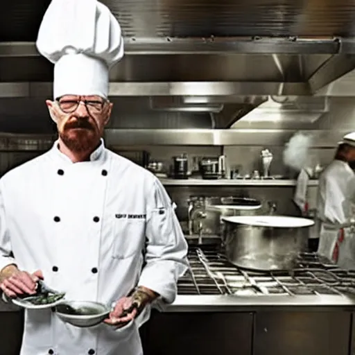 Image similar to walter white chef