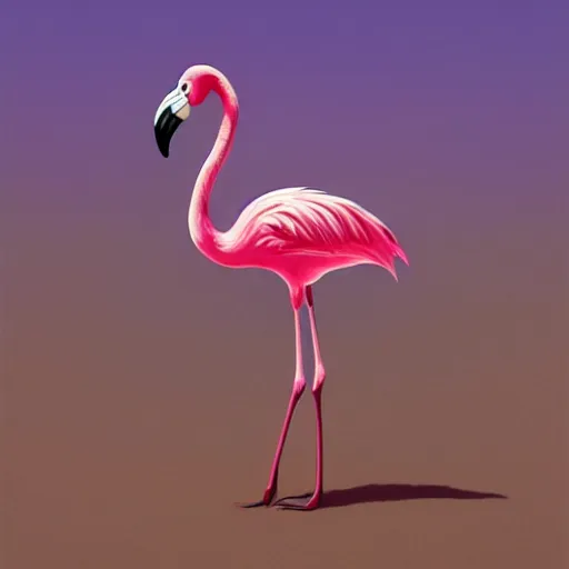 Prompt: A fickle flamingo is standing on a beach full of pink sand, highly detailed, neon artstyle, artstation, intricate, smooth, sharp focus, dark, horror, illustration, art by greg rutkowski and Yuumei, good clear quality, lighting, biology, symmetrical artwork, perfect face, 135 mm, cinematic, hyper realism, high detail, octane render, 8k, crimson highlights