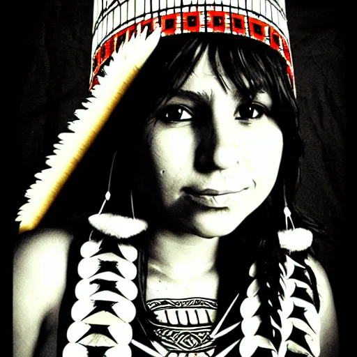 Prompt: Sheva Alomar as native girl, by Buckethead on Deviantart