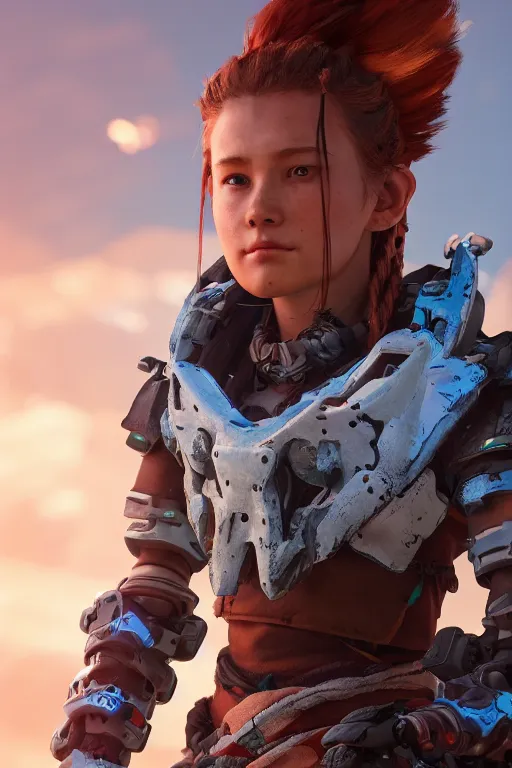 Image similar to combination suit armor aloy horizon forbidden west horizon zero dawn robot ninja mask helmet backpack tribal, aesthetic octane render, 8 k hd resolution, by ilya kuvshinov and cushart krentz and gilleard james radiating a glowing aura cgi rtx 2 0 2 2