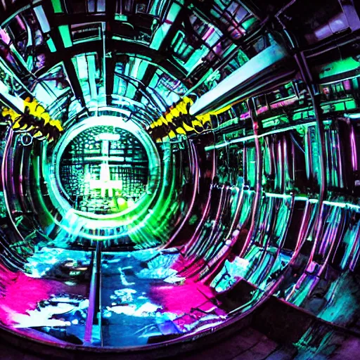 Prompt: A rave in a nuclear reactor