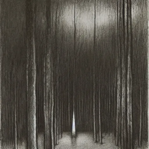 Image similar to blooming transparent tall forest square haddock halite bench spook, by odilon redon and jean giraud and jarosław jasnikowski, charcoal drawing, impressionism, oil on canvas