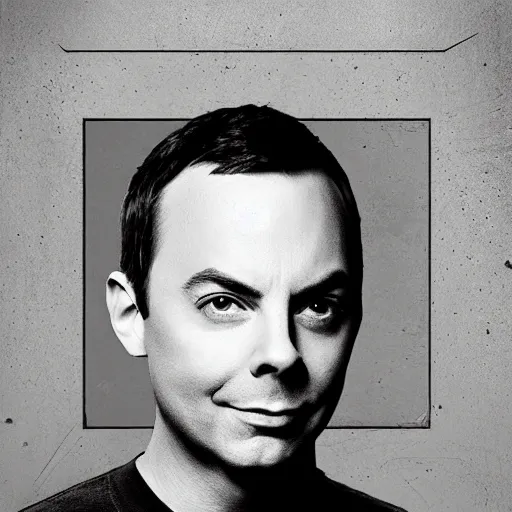 Prompt: brutalist sheldon cooper