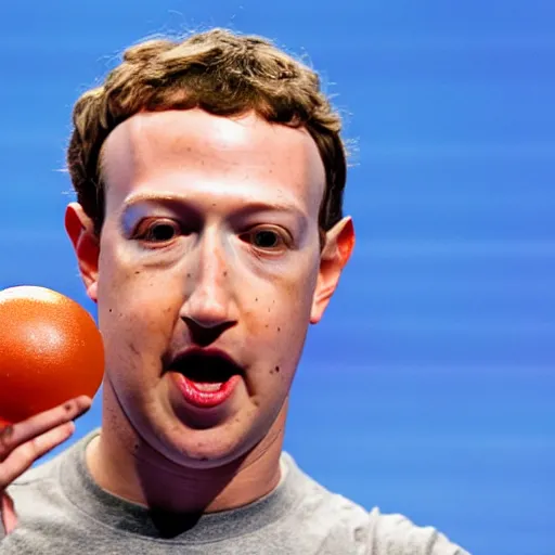 Image similar to Mark Zuckerberg eating a lightbulb, highly detailed, high quality, HD, 4k, 8k, Canon 300mm, professional photographer, 40mp, lifelike, top-rated, award winning, realistic, sharp, no blur, edited, corrected, trending