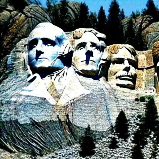 Image similar to donald trump on mount rushmore