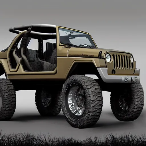 Image similar to concept art jeep inspired by halo razorback product photo studio lighting