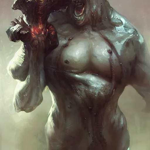 Image similar to innsmouth, painted by raymond swanland, painted by greg rutkowski, painted by jeremy mann, painted by artgerm, painted by igor kieryluk, trending on artstation