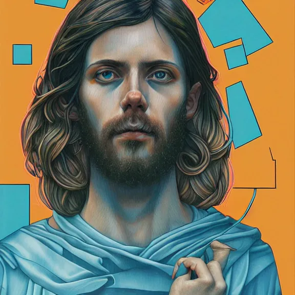 Prompt: jesus, by martine johanna, golden ratio, environment, hyper detail, concept artbook, ealistic, photorealistic,