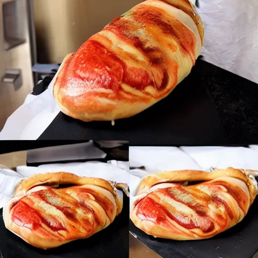 Image similar to Gordon Ramsay is a Spam Calzone