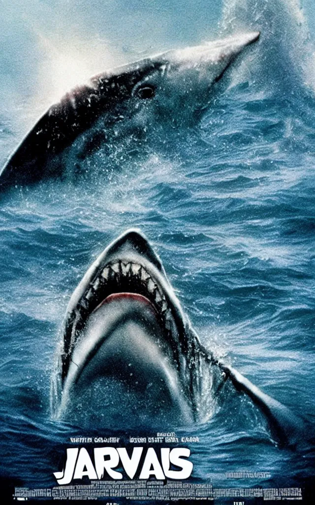 Prompt: movie poster of jaws, cinematic, epic,