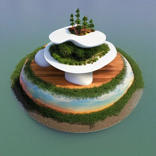 Image similar to floating island