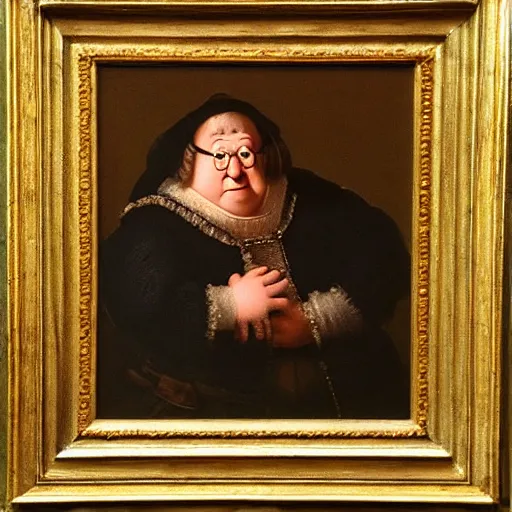 Prompt: peter griffin, by rembrandt