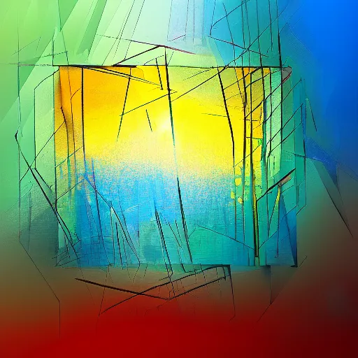 Prompt: An abstract painting of artificial intelligence, digital art, 4K,