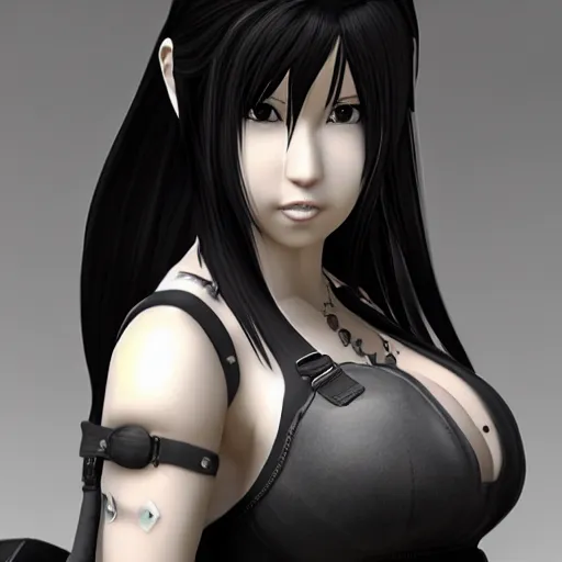 Prompt: tifa lockhart, highly detailed, 4 k