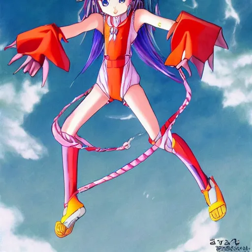 Image similar to fanart of nazuna nanakusa from yofukashi no uta wearing an evangelion suit