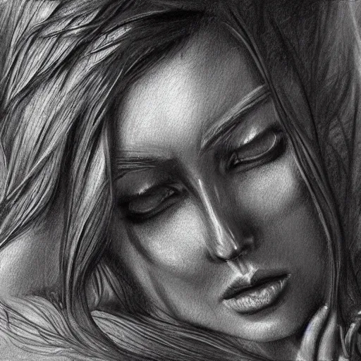 Prompt: 8 k hight resolution detailed charcoal drawing beautiful hd nouveau concept art colourful artwork