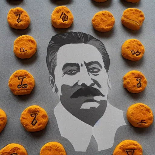 Image similar to stalin shaped reese\'s puffs